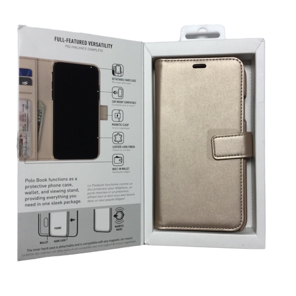 NIP SKECH Polo Book iPhone Xs Max Champagne Color